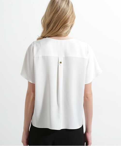 PINKY & DIANNE / ピンキーアンドダイアン シャツ・ブラウス | ◆Vネックサテンプルオーバー | 詳細18