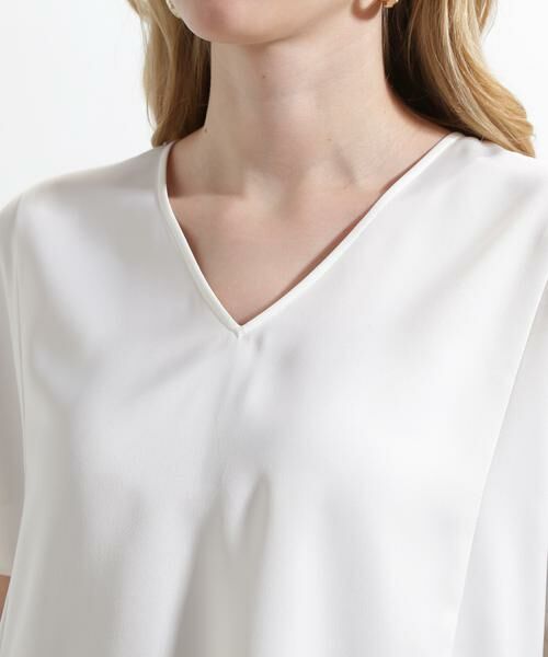 PINKY & DIANNE / ピンキーアンドダイアン シャツ・ブラウス | ◆Vネックサテンプルオーバー | 詳細19