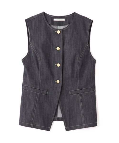 PINKY & DIANNE / ピンキーアンドダイアン シャツ・ブラウス | ◆リヨセルデニムベスト | 詳細1