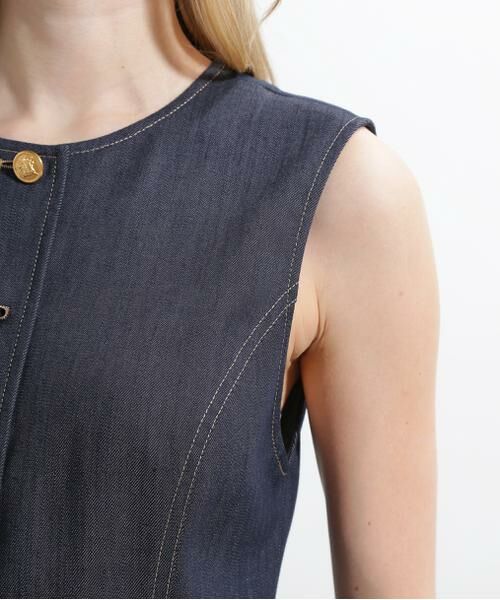 PINKY & DIANNE / ピンキーアンドダイアン シャツ・ブラウス | ◆リヨセルデニムベスト | 詳細12