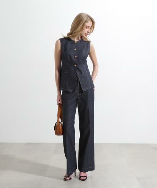 PINKY & DIANNE / ピンキーアンドダイアン シャツ・ブラウス | ◆リヨセルデニムベスト | 詳細6