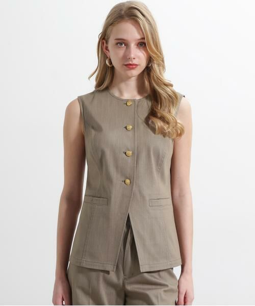 PINKY & DIANNE / ピンキーアンドダイアン シャツ・ブラウス | ◆リヨセルデニムベスト | 詳細18