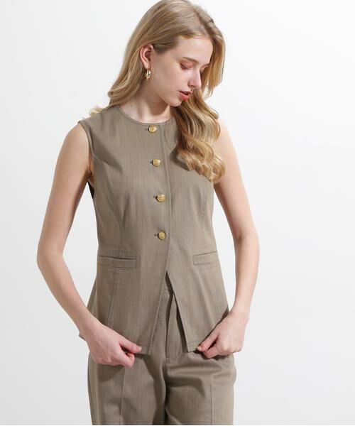 PINKY & DIANNE / ピンキーアンドダイアン シャツ・ブラウス | ◆リヨセルデニムベスト | 詳細19