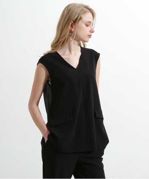 PINKY & DIANNE / ピンキーアンドダイアン シャツ・ブラウス | ◆２WAYストレッチバックシアーブラウス | 詳細3