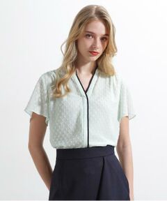 PINKY & DIANNE / ピンキーアンドダイアン シャツ・ブラウス | ◆シアージャカードブラウス