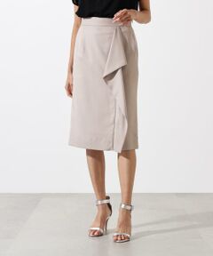 PINKY & DIANNE / ピンキーアンドダイアン スカート | ◆リネンライクラッフルスカート