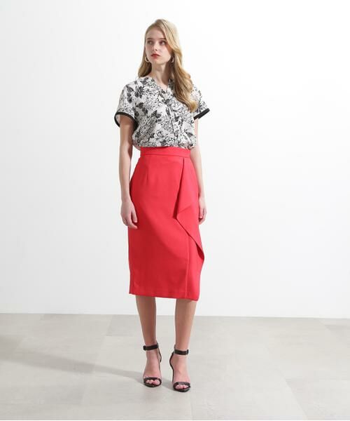 PINKY & DIANNE / ピンキーアンドダイアン スカート | ◆リネンライクラッフルスカート | 詳細6