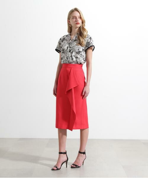 PINKY & DIANNE / ピンキーアンドダイアン スカート | ◆リネンライクラッフルスカート | 詳細7