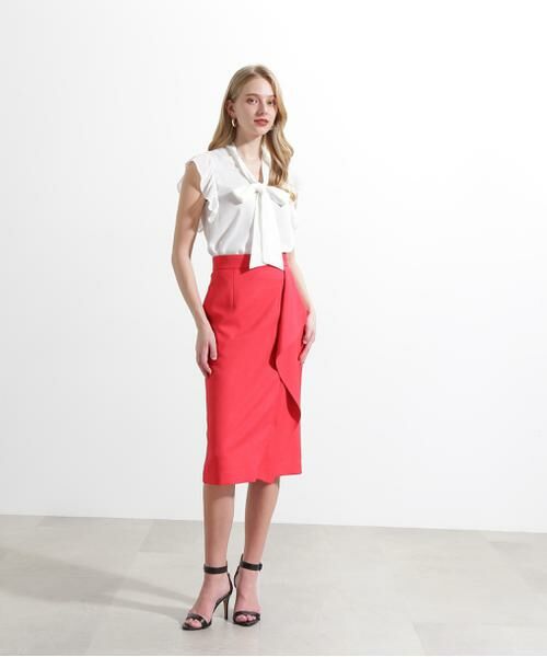 PINKY & DIANNE / ピンキーアンドダイアン スカート | ◆リネンライクラッフルスカート | 詳細9