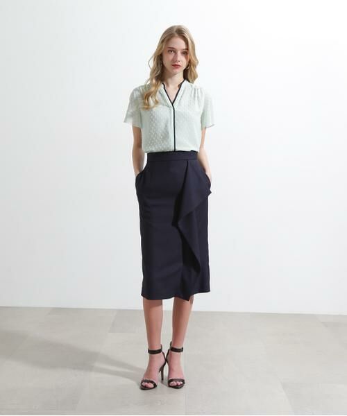 PINKY & DIANNE / ピンキーアンドダイアン スカート | ◆リネンライクラッフルスカート | 詳細16