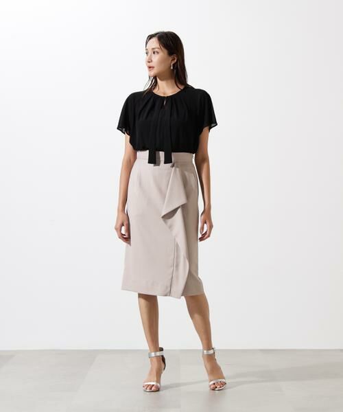 PINKY & DIANNE / ピンキーアンドダイアン スカート | ◆リネンライクラッフルスカート | 詳細27