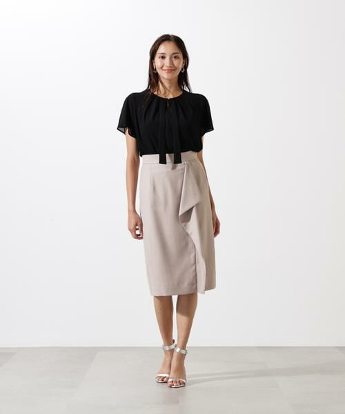 PINKY & DIANNE / ピンキーアンドダイアン スカート | ◆リネンライクラッフルスカート | 詳細28