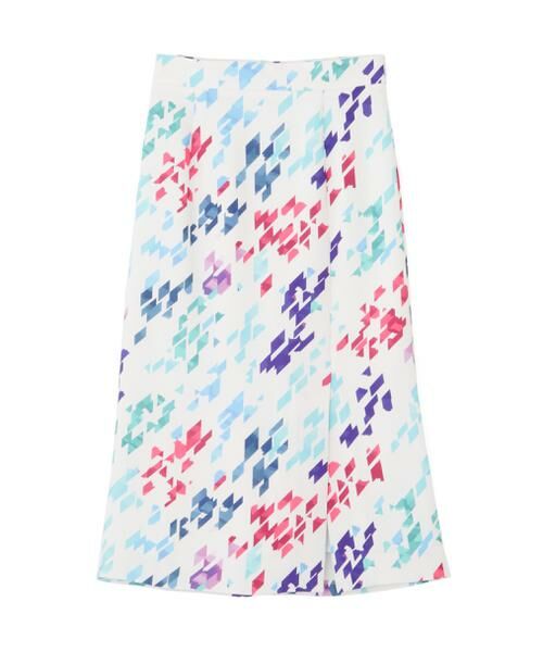 PINKY & DIANNE / ピンキーアンドダイアン スカート | ◆カラーハウンドトゥースプリントバックマーメイドプリントスカート | 詳細1