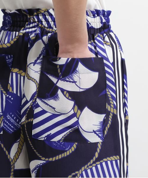 PINKY & DIANNE / ピンキーアンドダイアン パンツ | ◆ノーティカルプリントパンツ | 詳細12