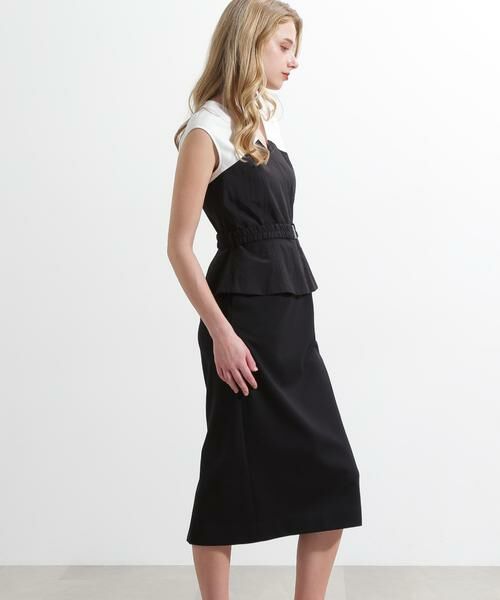 PINKY & DIANNE / ピンキーアンドダイアン ミニ丈・ひざ丈ワンピース | ◆ベアトップレイヤードワンピース | 詳細3
