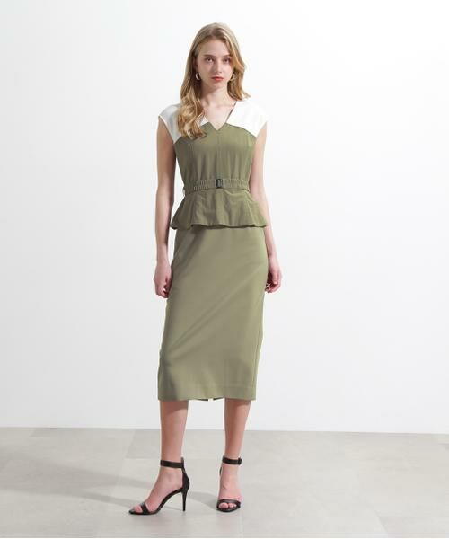 PINKY & DIANNE / ピンキーアンドダイアン ミニ丈・ひざ丈ワンピース | ◆ベアトップレイヤードワンピース | 詳細22