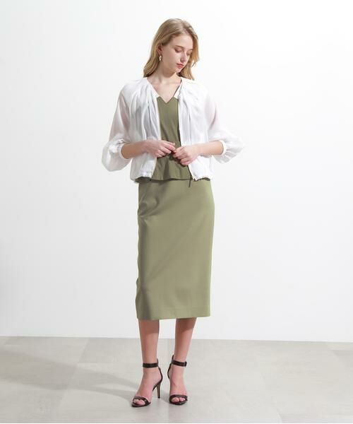 PINKY & DIANNE / ピンキーアンドダイアン ミニ丈・ひざ丈ワンピース | ◆ベアトップレイヤードワンピース | 詳細23