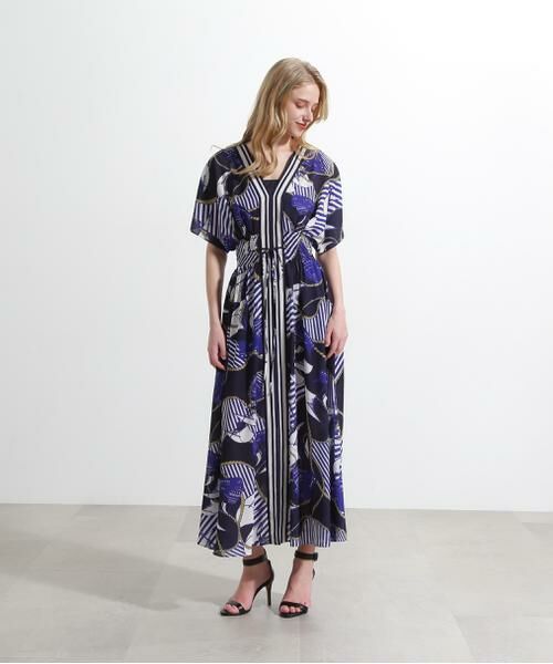 PINKY & DIANNE / ピンキーアンドダイアン ミニ丈・ひざ丈ワンピース | ◆ノーティカルプリントワンピース | 詳細6