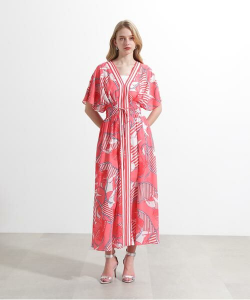 PINKY & DIANNE / ピンキーアンドダイアン ミニ丈・ひざ丈ワンピース | ◆ノーティカルプリントワンピース | 詳細21