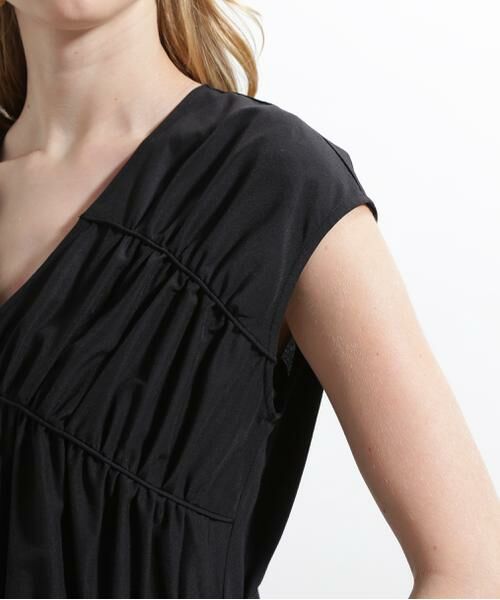 PINKY & DIANNE / ピンキーアンドダイアン ミニ丈・ひざ丈ワンピース | ◆シャーリングフレアワンピース | 詳細22