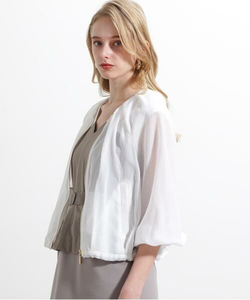 PINKY & DIANNE / ピンキーアンドダイアン ブルゾン | ◆シアータックジップブルゾン | 詳細3