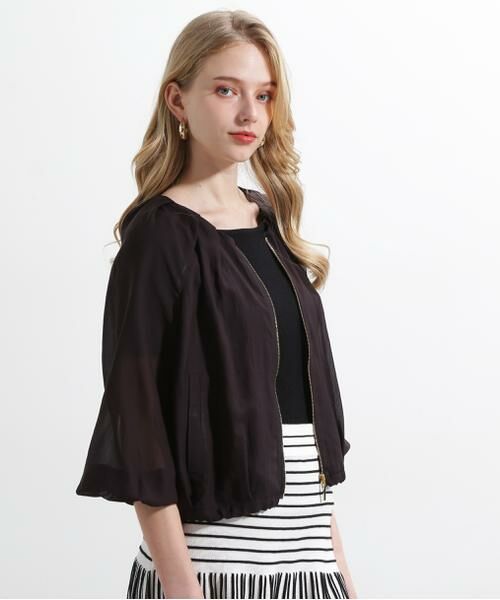 PINKY & DIANNE / ピンキーアンドダイアン ブルゾン | ◆シアータックジップブルゾン | 詳細8