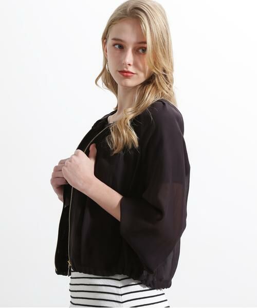 PINKY & DIANNE / ピンキーアンドダイアン ブルゾン | ◆シアータックジップブルゾン | 詳細9