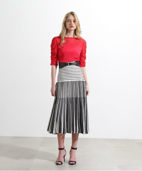 PINKY & DIANNE / ピンキーアンドダイアン カットソー | ◆シアードッキングシャーリングカットソー | 詳細4