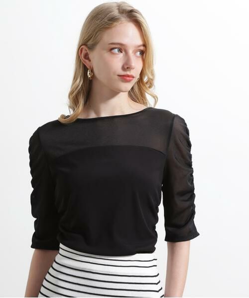 PINKY & DIANNE / ピンキーアンドダイアン カットソー | ◆シアードッキングシャーリングカットソー | 詳細8