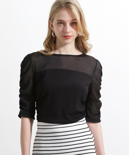 PINKY & DIANNE / ピンキーアンドダイアン カットソー | ◆シアードッキングシャーリングカットソー | 詳細10