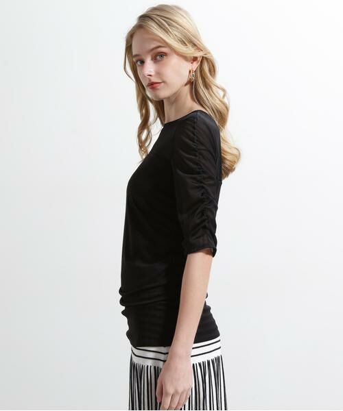 PINKY & DIANNE / ピンキーアンドダイアン カットソー | ◆シアードッキングシャーリングカットソー | 詳細13