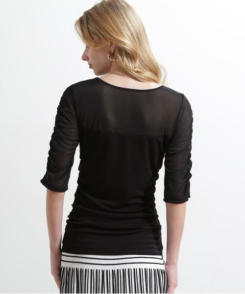 PINKY & DIANNE / ピンキーアンドダイアン カットソー | ◆シアードッキングシャーリングカットソー | 詳細14