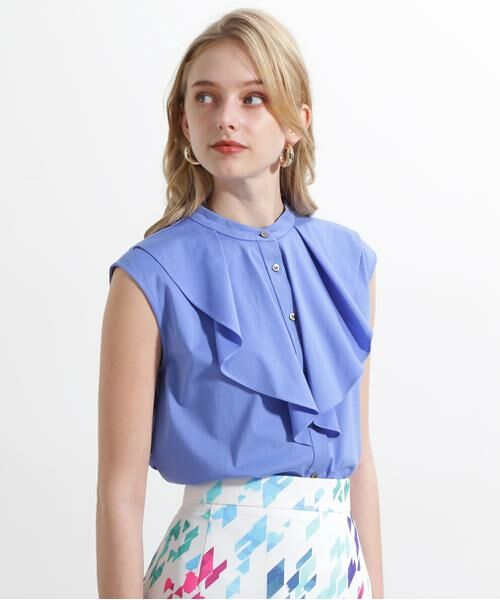 PINKY & DIANNE / ピンキーアンドダイアン カットソー | ◆トリコットラッフルカットソー | 詳細2