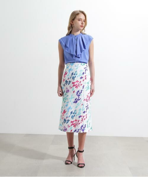 PINKY & DIANNE / ピンキーアンドダイアン カットソー | ◆トリコットラッフルカットソー | 詳細5