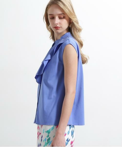 PINKY & DIANNE / ピンキーアンドダイアン カットソー | ◆トリコットラッフルカットソー | 詳細6