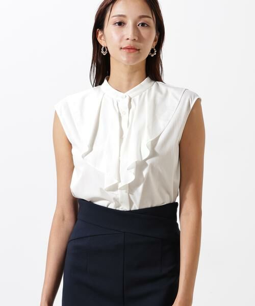 PINKY & DIANNE / ピンキーアンドダイアン カットソー | ◆トリコットラッフルカットソー | 詳細13