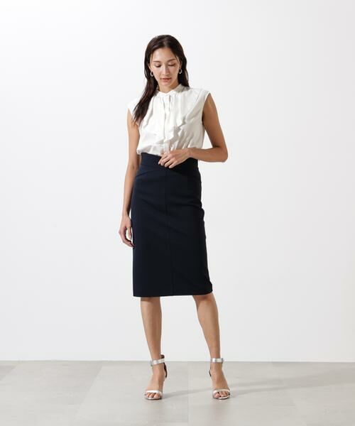 PINKY & DIANNE / ピンキーアンドダイアン カットソー | ◆トリコットラッフルカットソー | 詳細15