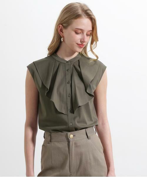 PINKY & DIANNE / ピンキーアンドダイアン カットソー | ◆トリコットラッフルカットソー | 詳細19