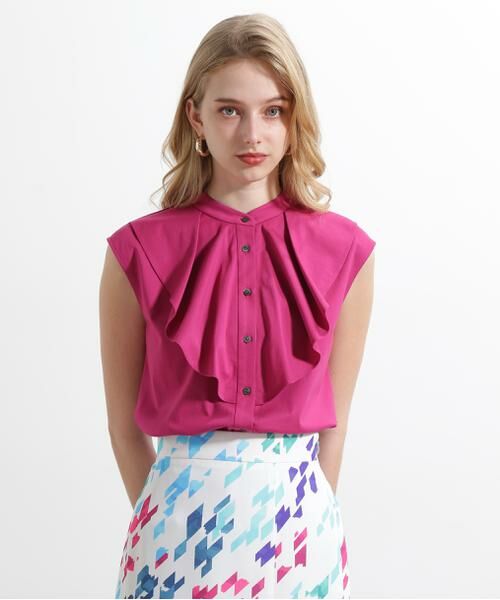 PINKY & DIANNE / ピンキーアンドダイアン カットソー | ◆トリコットラッフルカットソー | 詳細25