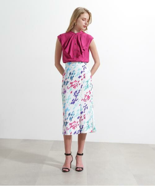 PINKY & DIANNE / ピンキーアンドダイアン カットソー | ◆トリコットラッフルカットソー | 詳細26