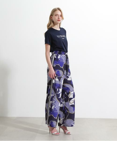 PINKY & DIANNE / ピンキーアンドダイアン カットソー | ◆"ＴＯ　ＴＲＡＶＥＬ"　ロゴＴシャツ | 詳細4