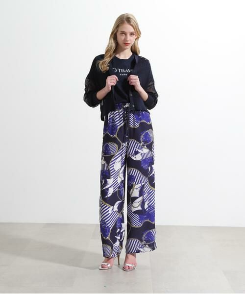 PINKY & DIANNE / ピンキーアンドダイアン カットソー | ◆"ＴＯ　ＴＲＡＶＥＬ"　ロゴＴシャツ | 詳細6