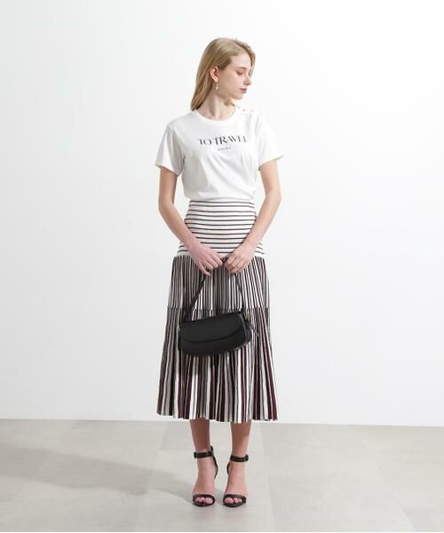 PINKY & DIANNE / ピンキーアンドダイアン カットソー | ◆"ＴＯ　ＴＲＡＶＥＬ"　ロゴＴシャツ | 詳細13