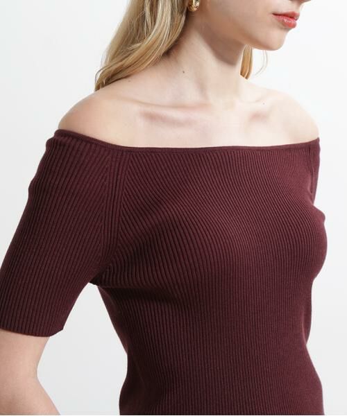 PINKY & DIANNE / ピンキーアンドダイアン ニット・セーター | ◆オフショルダーリブニット | 詳細26