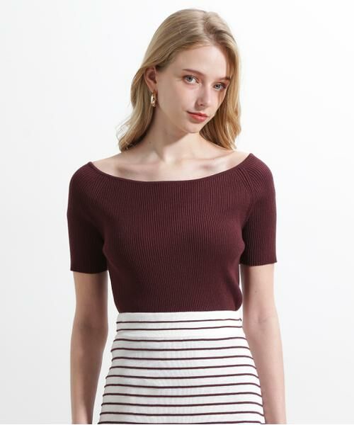 PINKY & DIANNE / ピンキーアンドダイアン ニット・セーター | ◆オフショルダーリブニット | 詳細17