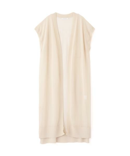 PINKY & DIANNE / ピンキーアンドダイアン カーディガン・ボレロ | ◆シアーニットロングジレ | 詳細9