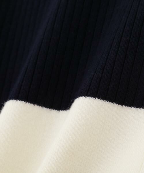 PINKY & DIANNE / ピンキーアンドダイアン カーディガン・ボレロ | バイカラーリブ２ＷＡＹ５分袖ニット | 詳細11