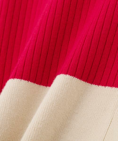PINKY & DIANNE / ピンキーアンドダイアン カーディガン・ボレロ | バイカラーリブ２ＷＡＹ５分袖ニット | 詳細17