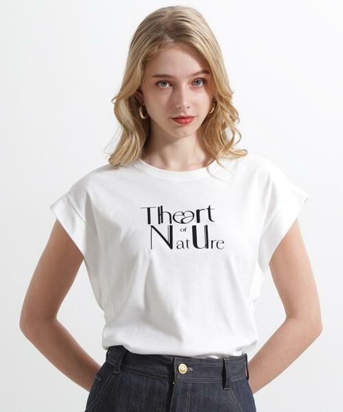 PINKY & DIANNE / ピンキーアンドダイアン カットソー | ◆"The Art of Nature" Tシャツ | 詳細2