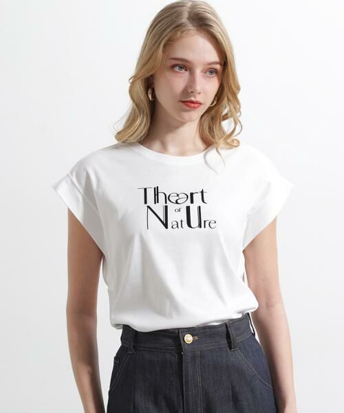 PINKY & DIANNE / ピンキーアンドダイアン カットソー | ◆"The Art of Nature" Tシャツ | 詳細3